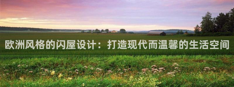先锋娱乐邀请码多少位啊：欧洲风格的闪屋设计：打造现代而温馨的生活空间
