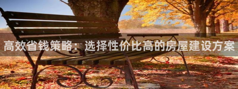 先锋娱乐资讯：高效省钱策略：选择性价比高的房屋建设方案