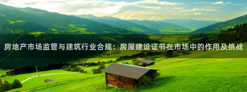 先锋方舟娱乐集团：房地产市场监管与建筑行业合规：房屋建设证书在市场中的作用及挑战
