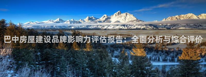 先锋娱乐热点：巴中房屋建设品牌影响力评估报告：全面分析与综合评价
